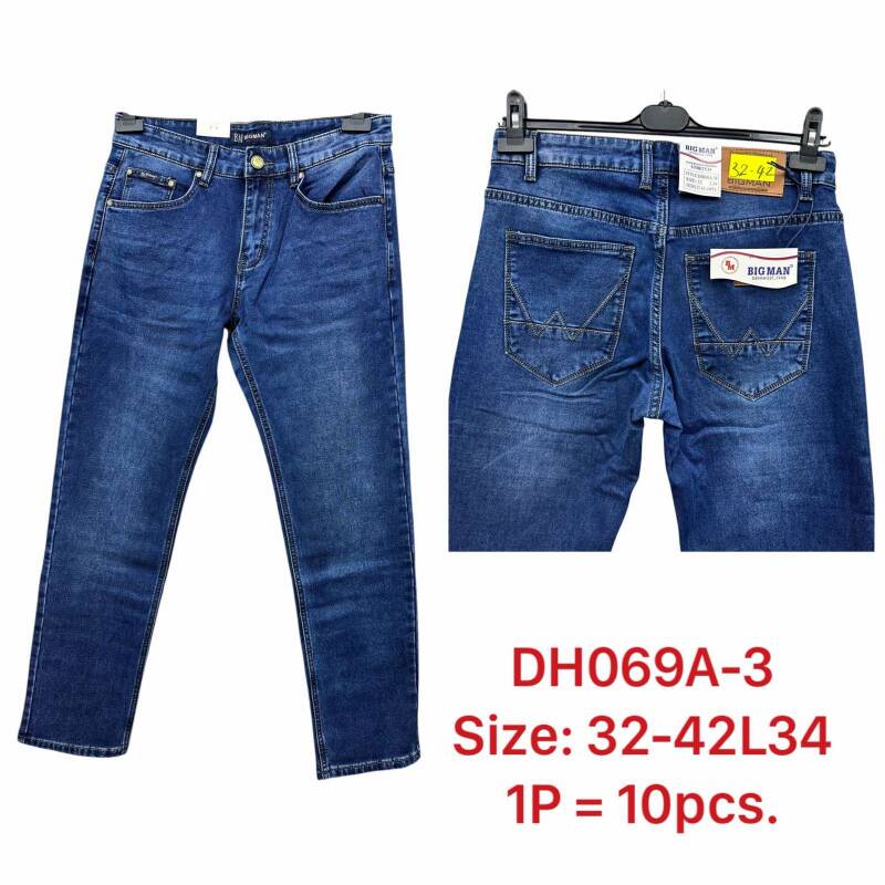 Spodnie jeansy meskie Roz 32-42, 1 Kolor .Paczka 10 szt